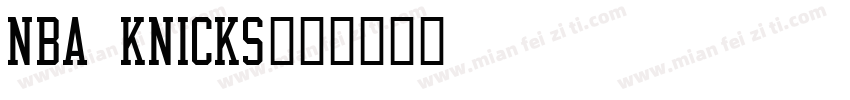 NBA Knicks字体转换